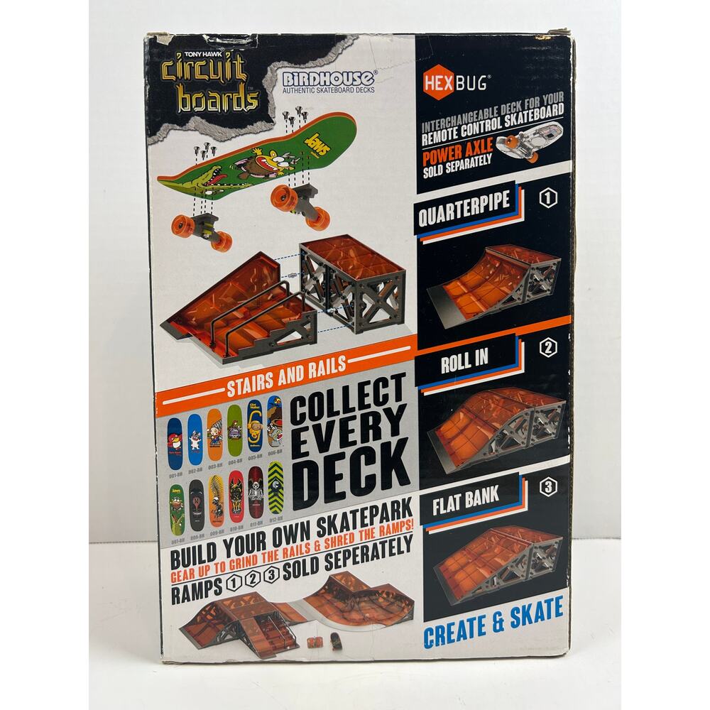 Tony Hawk Hexbug Circuit Boards Stairs & Rails Ramp Set Birdhouse NIB - Picture 3 of 8